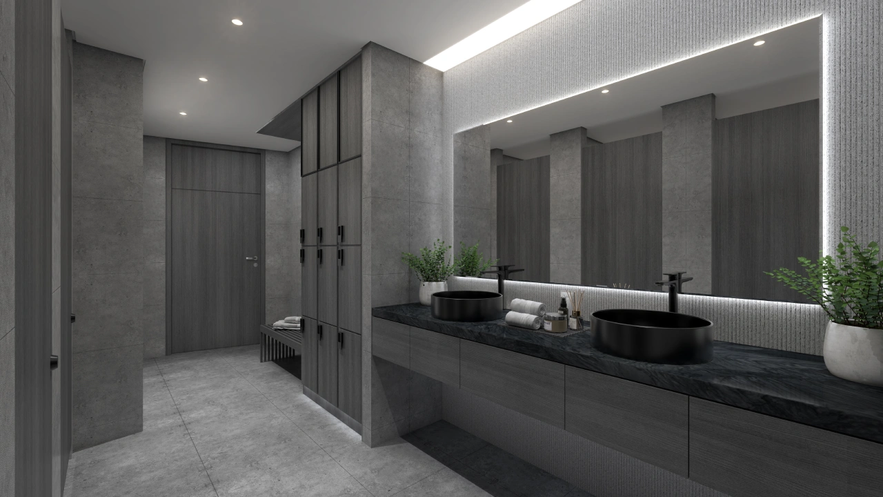 Men's and Women's Changing Rooms